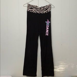 Justice Dance Yoga Pants Sz 10 Graphic Band